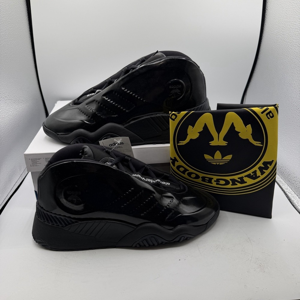 Adidas Alexander Wang AW Futureshell Shoes Mens Sz 8.5 Core Black Sneakers EE907